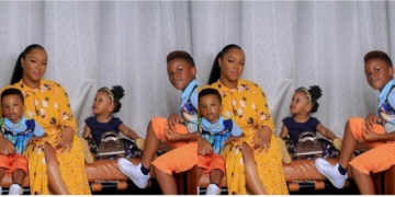 Anita Okoye and Children