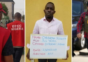 EFCC officials, suspect, FBI Official