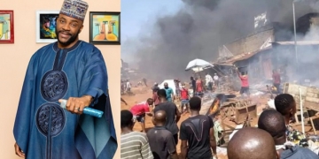 Ebuka, Onitsha fire scene