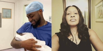 Davido, newborn,Kemi Olunloyo