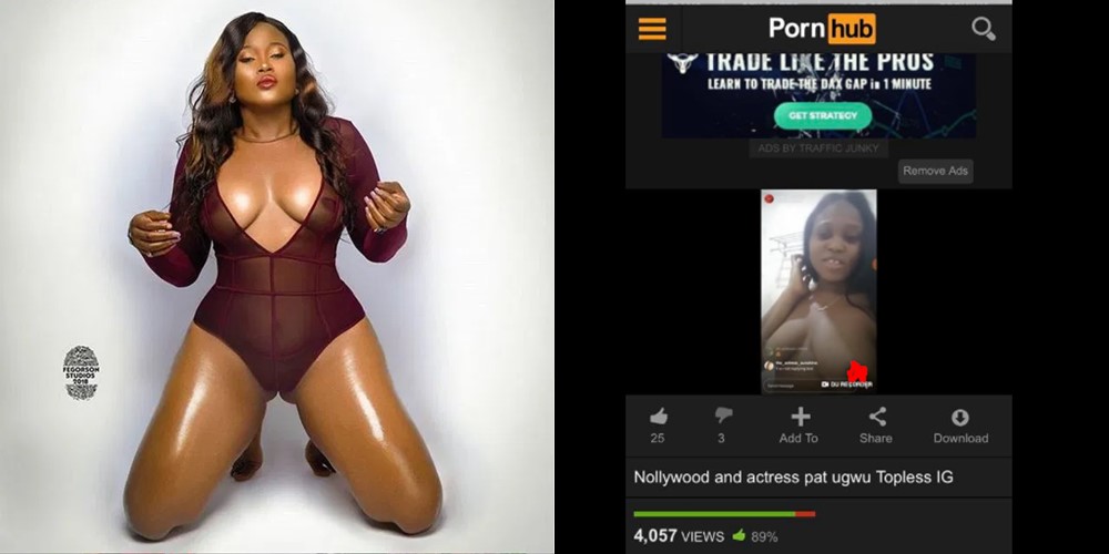 1000px x 500px - Actress Pat Ugwu Instalive Nude Video Hits Porn Site (Video)