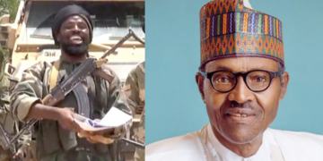 Boko Haram Leader Shekau , President Muhammadu Buhari