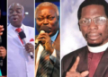 L-R: Adeboye, Oyedepo, Kumuyi and Apostle Okikijesu