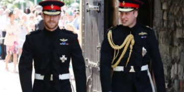 L-R Prince Harry and Prince Williams