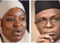 L-R Aisha Yesufu, Governor Nasir El-Rufai