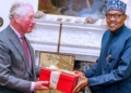 L-R Prince charles, President Muhammadu Buhari