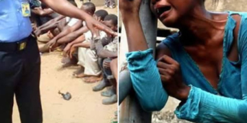 Filed photo of arrested Fulani herdsmen and a rape victim  — for depiction