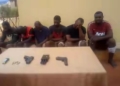 Cross section of arrested suspects of armed robbery