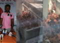 L-R The blogger identified as Chukwuebuka, demeaning photos of alleged Port Harcourt 'EFCC cell'