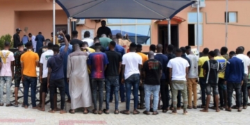 A cross section of alleged internet fraudsters