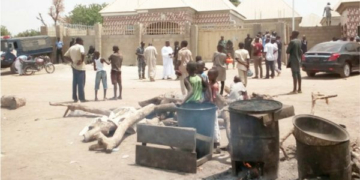 Front view of apartment Sanusi was banished to in Awe, Nasarawa