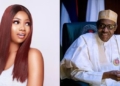 Tacha shares stunning new photos as she appreciates Buhari for finally addressing the nation over coronavirus