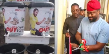 Coronavirus: Actor Desmond Elliot blasted over his 'makeshift cleansing' project