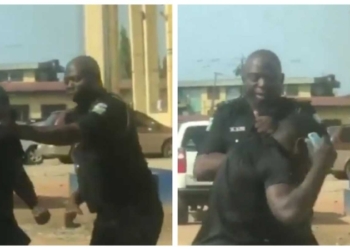 Police officer arrested for assaulting a ports worker who was picking up a friend in Lagos