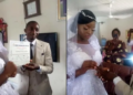 Nigerian couple gets married in living room amidst covid-19 scare