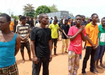 PHOTOS: Police Arrest 150 Suspected Cultists Over ogun unrest