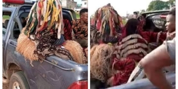 VIDEO: Masquerades arrested in Anambra for defying stay-at-home order during Coronavirus lockdown