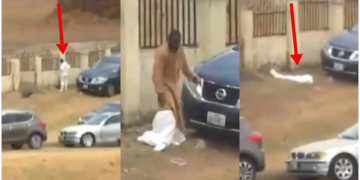 COVID-19: Man who Buried Abba kyari Dumps his protective cloth on the street