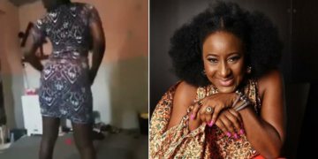 Twerking for money: Actress Ireti Doyle reacts as girls storms celebrities' Instalive video to display nudity