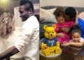 John Mikel Obi celebrates 33rd birthday with his partner and twin daughters at their home (Photos)