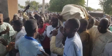 PHOTOS: Social Distancing Violated At Galadima Modu Sheriff's Burial