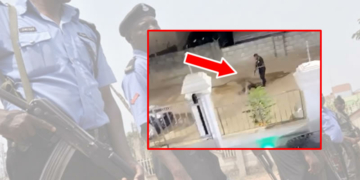 VIDEO: Four armed robbers shot dead by police while robbing in Lekki