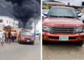 NNPC Fire: Fake Good Samaritan absconds with Range Rover in Lagos