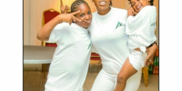 Annie Idibia and her kids