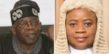 Tinubu congratulates new Court of Appeal President, Justice Dongban-Mensem