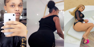 Oge Okoye, Moyo Lawal, others react as actress, Onyi Alexx flaunts her "plastic" behind