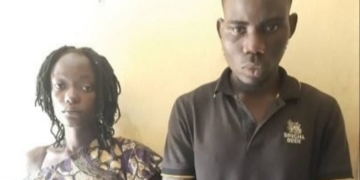 Police arrest couple as wife strips husband's ex girlfriend naked in Ogun