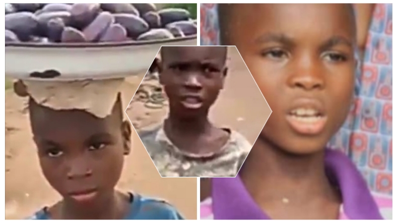 VIDEO: Imo Governor, Uzodinma adopts 9-year-old hawker whose video went viral