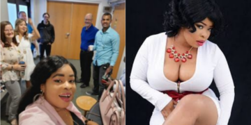 Actress Tonia Ferrari turns chorister in the US (Photos)