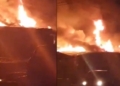 VIDEO: Traders lament loss as fire razes 11 shops, destroys good worth millions in Lagos