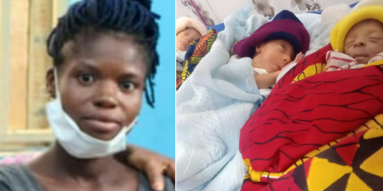 20-year-old street hawker and a rape victim delivers triplets in Imo