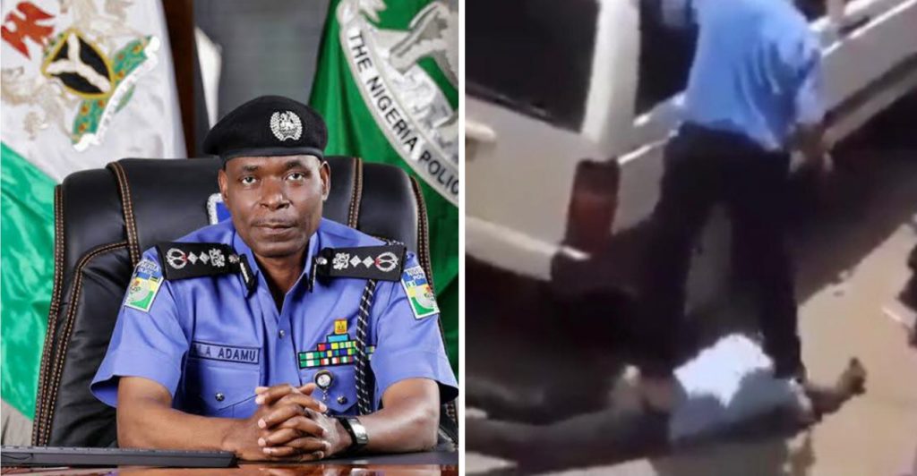 Nigeria Police reacts to viral video of security officer assaulting man