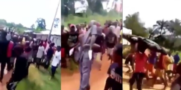 VIDEO: Drama in Anambra as corpse causes several ambulances to develop fault