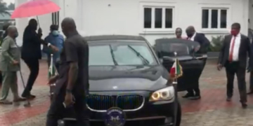 BREAKING: Rivers state governor, Wike storms ex-NDDC MD's house, takes her to Gov't house