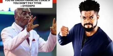 The church is now threatening us with financial curse over tithe - Basketmouth reacts to Oyedepo's comment