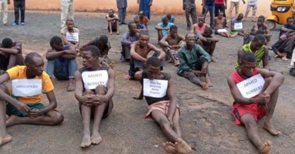 Adamawa Police parade 33 kidnappers,10 robbery suspects