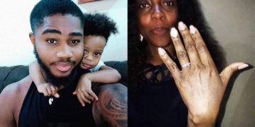 Photos of BBNaija Housemate, Praise With Wife And Kid Pop Up After He Said He Is Single