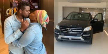 Man buys his wife Mercedes Benz as a push gift for making him a father