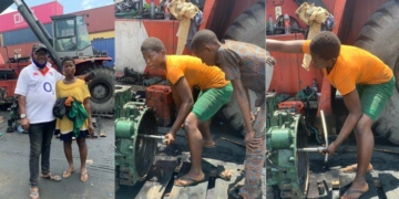 Girl offered scholarship after video of her fixing forklift goes viral