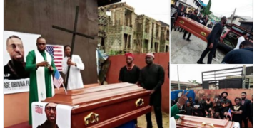 PHOTO: Nigerian Pastor Reburies George Floyd In Mbaise, Imo State