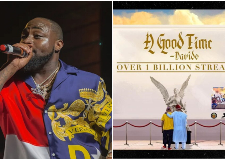 Davido’s “A Good Time” Hits Over A Billion Streams On All Platforms