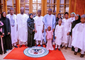 Buhari celebrates Eid-el-Kabir with family (PHOTOS)