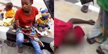 Video: Female Beggar who was reportedly kill by male colleague is alive