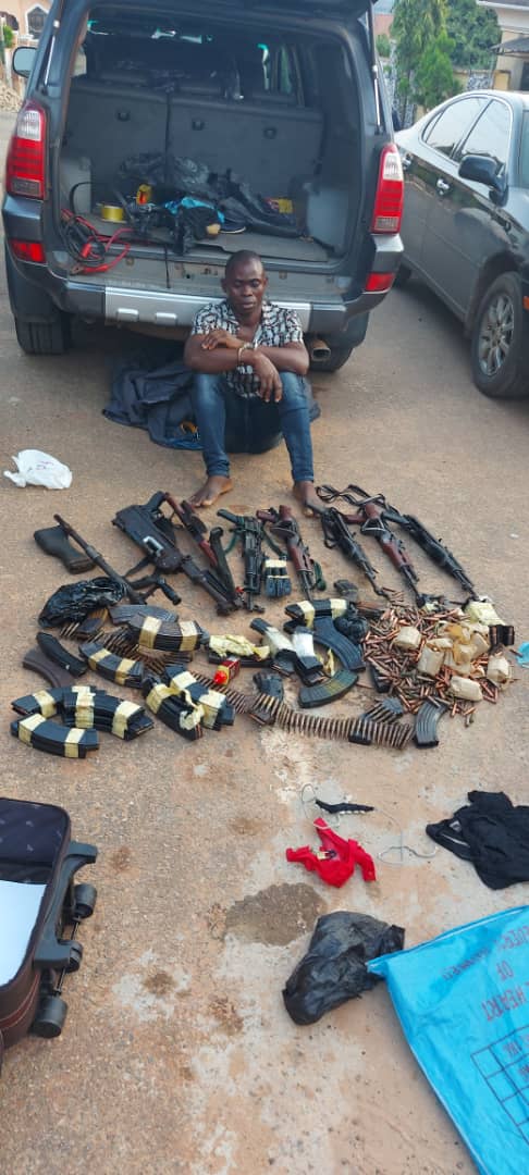 Police arrest Ebonyi bullion van robbery suspects, recovers heavy weapons, charms, cars, others