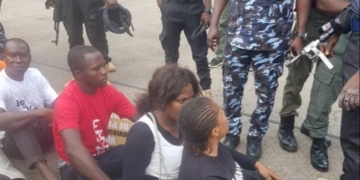 More pictures emerge as security operatives arrest #RevolutionNow protesters in Abuja