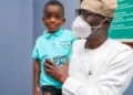 PHOTOS: Lagos state governor, Sanwo-Olu meets the boy in the 'mummy calm down' video